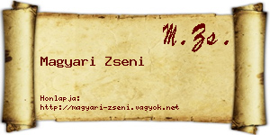 Magyari Zseni névjegykártya